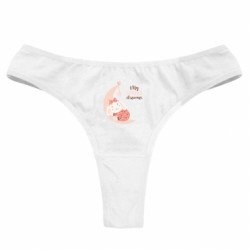 Жіночі труси Сплячий зайчик на Місяці - FATLINE Жіночі труси Сплячий зайчик на Місяці