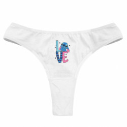 Женские трусы Стич Love - FATLINE Женские трусы Стич Love