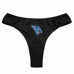 Женские трусы Стич прыгает - FATLINE Женские трусы Стич прыгает