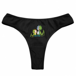 Женские трусы Toxic Duo (Токсичные Рик и Морти) - FATLINE Женские трусы Toxic Duo (Токсичные Рик и Морти)