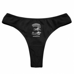 Женские трусы Zaporizhzhia Black & White - FATLINE Женские трусы Zaporizhzhia Black & White