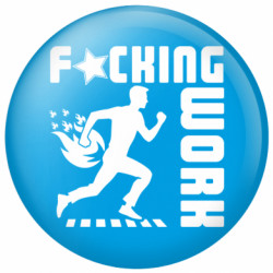 Значок гребаная работа - FATLINE Значок гребаная работа