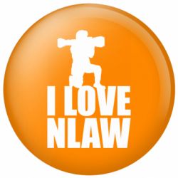 Значок I love nlaw - FATLINE Значок I love nlaw