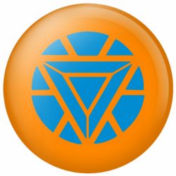 Значок Iron Man Heart - FATLINE Значок Iron Man Heart