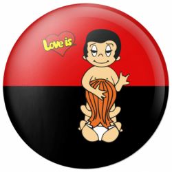Значок Love is... Sex :) - FATLINE Значок Love is... Sex :)