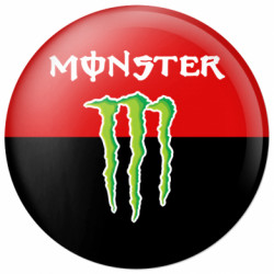Значок Monster Energy - FATLINE Значок Monster Energy