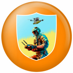 Значок Шеврон БПЛА - FATLINE Значок Шеврон БПЛА