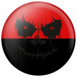 Значок Страшная морда для светлого - FATLINE Значок Страшная морда для светлого